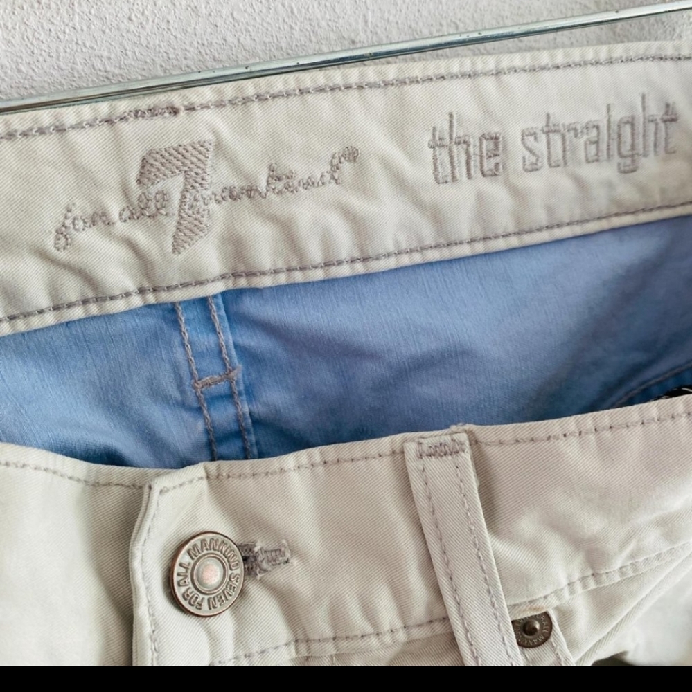 7 for all Mankind “The Straight” Khaki Pants Sz 32 - Picture 5 of 9
